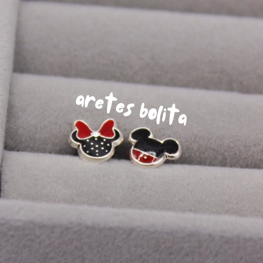 Aretes Mickey y Minnie