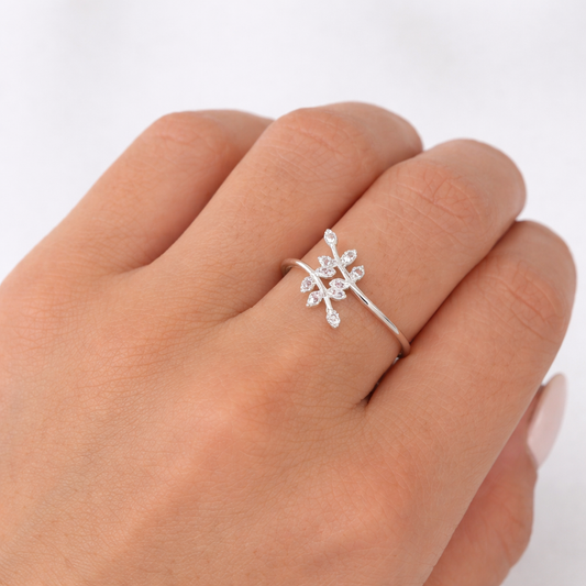 Anillo hojitas