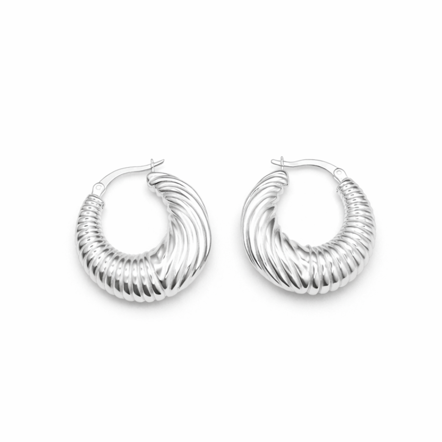 Aretes argollas chunky
