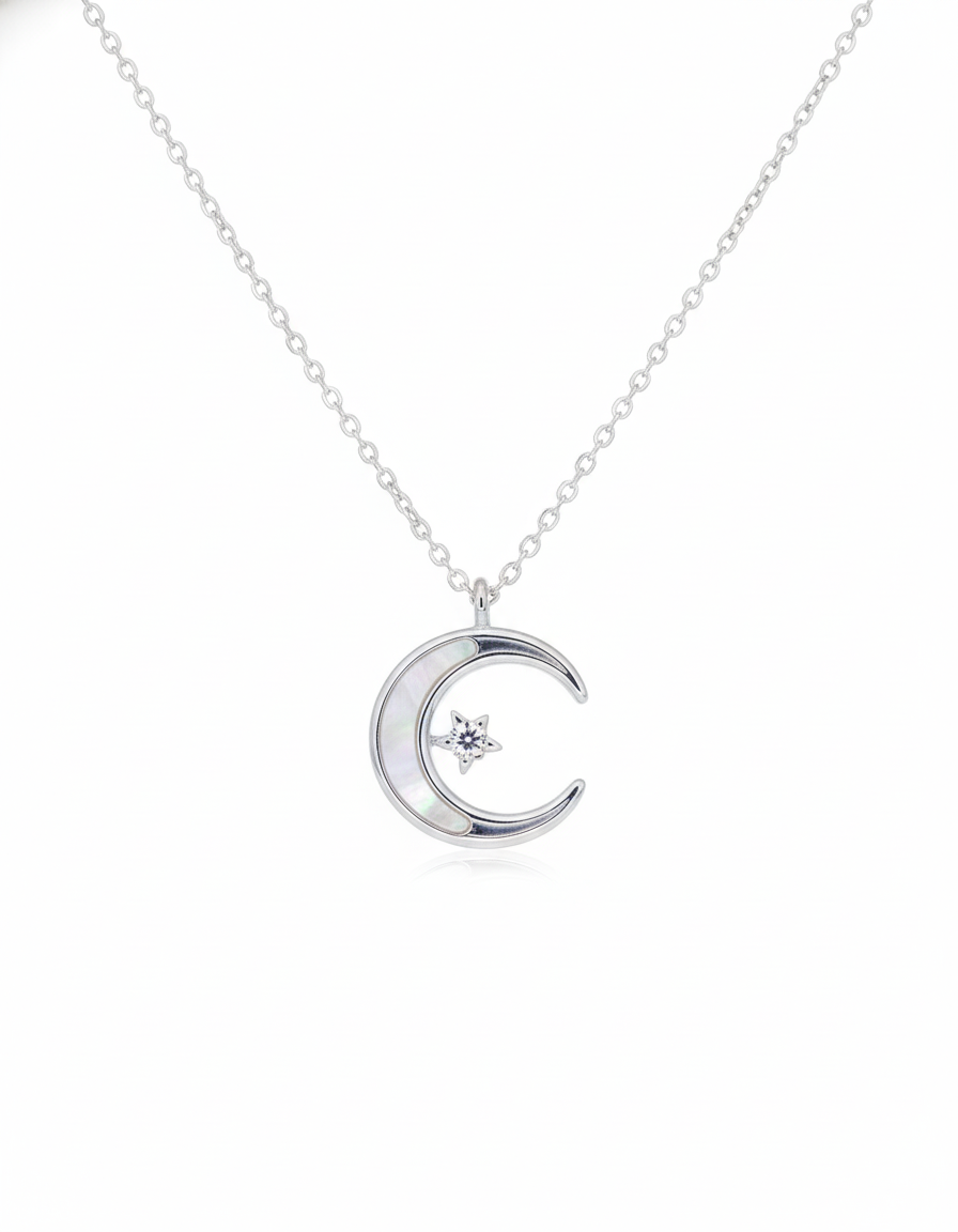 Cadena luna y estrella