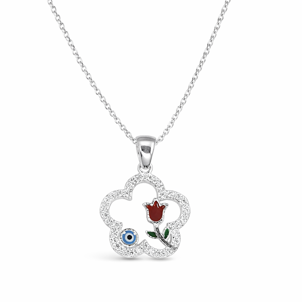 Cadena tulipán y ojo turco