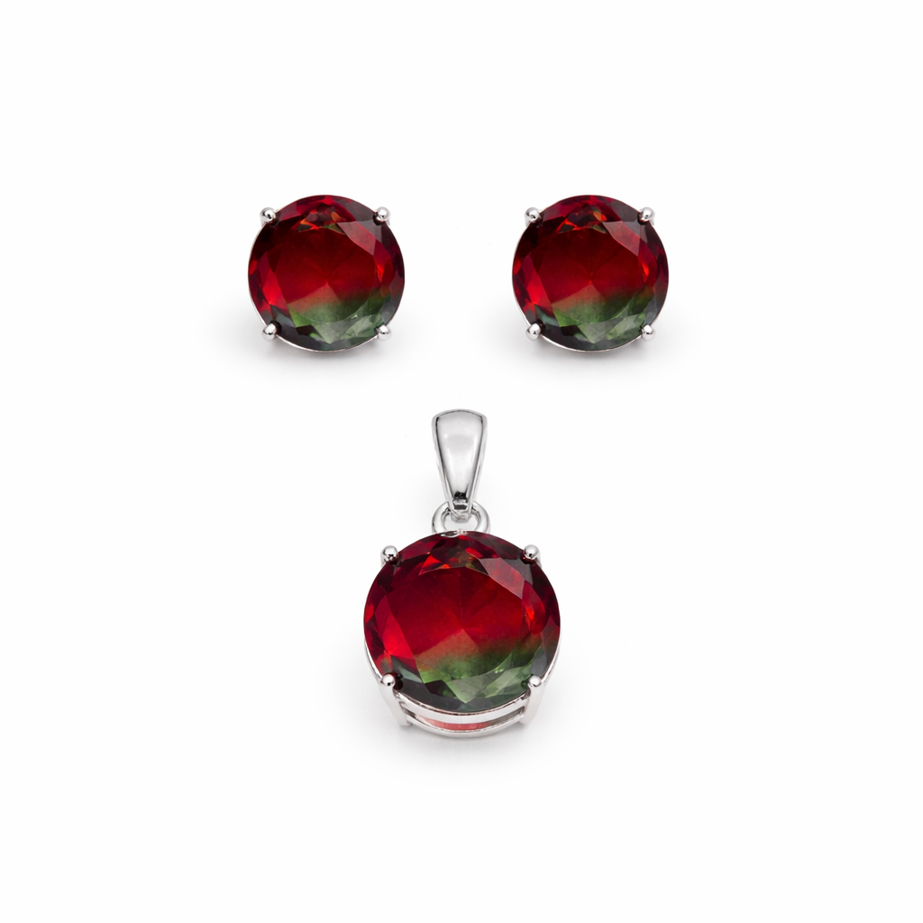 Set piedra roja y verde