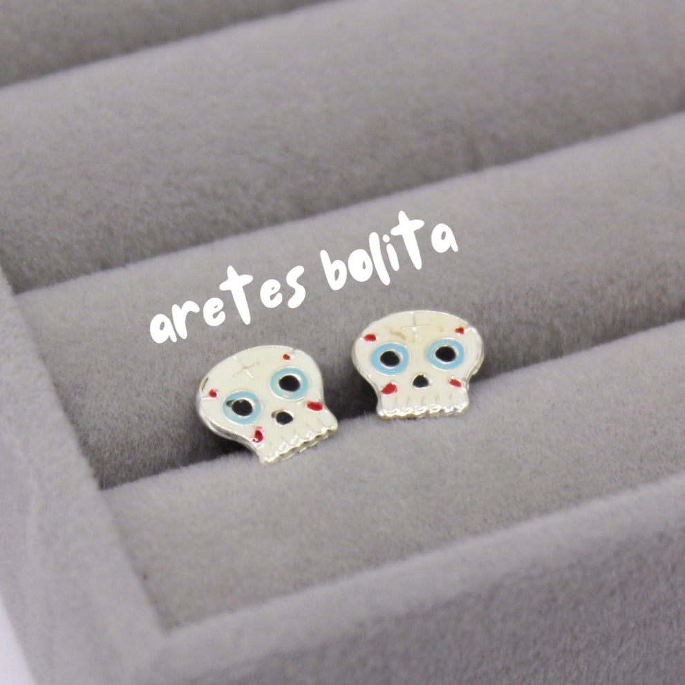 Aretes calavera