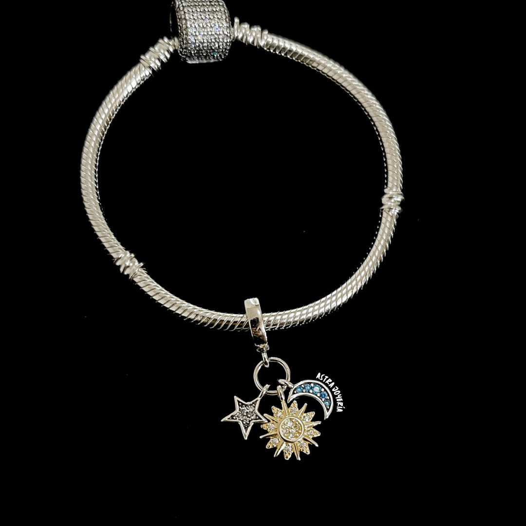 Charm sol, luna y estrella