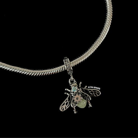 Charm libélula flores