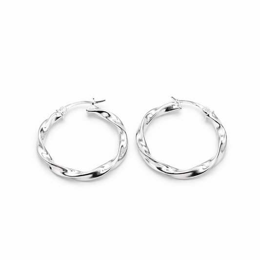 Aretes argollas enrolladas