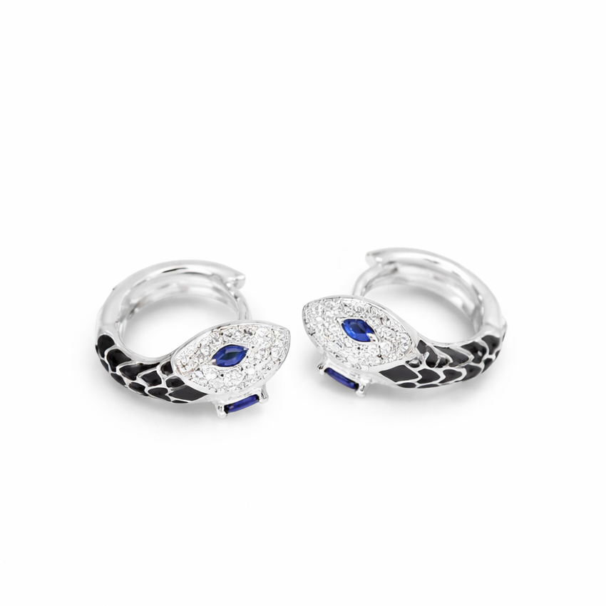 Aretes argollas serpiente