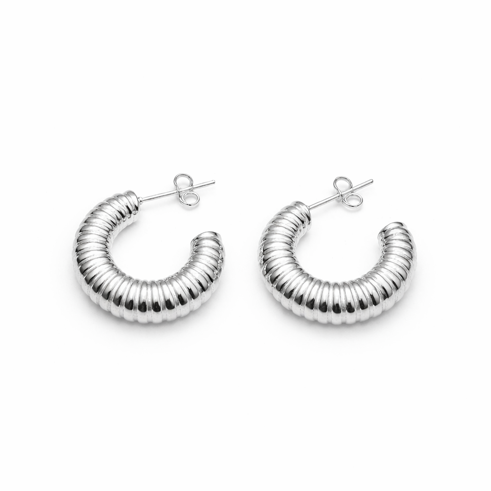 Aretes argollas chunky