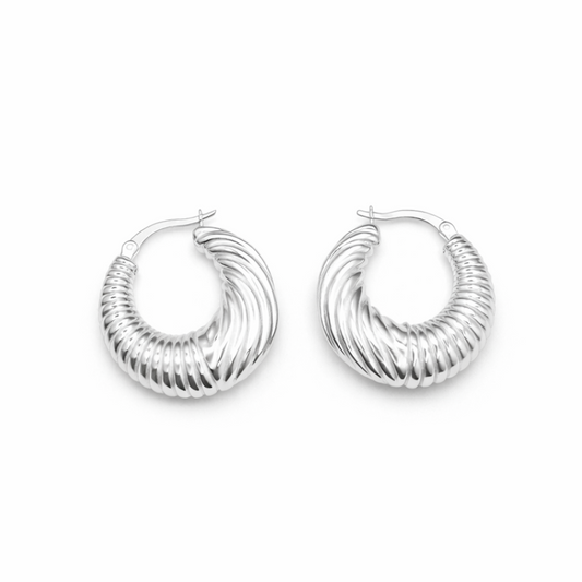 Aretes argollas chunky