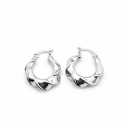 Aretes argollas chunky