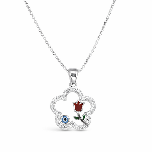 Cadena tulipán y ojo turco