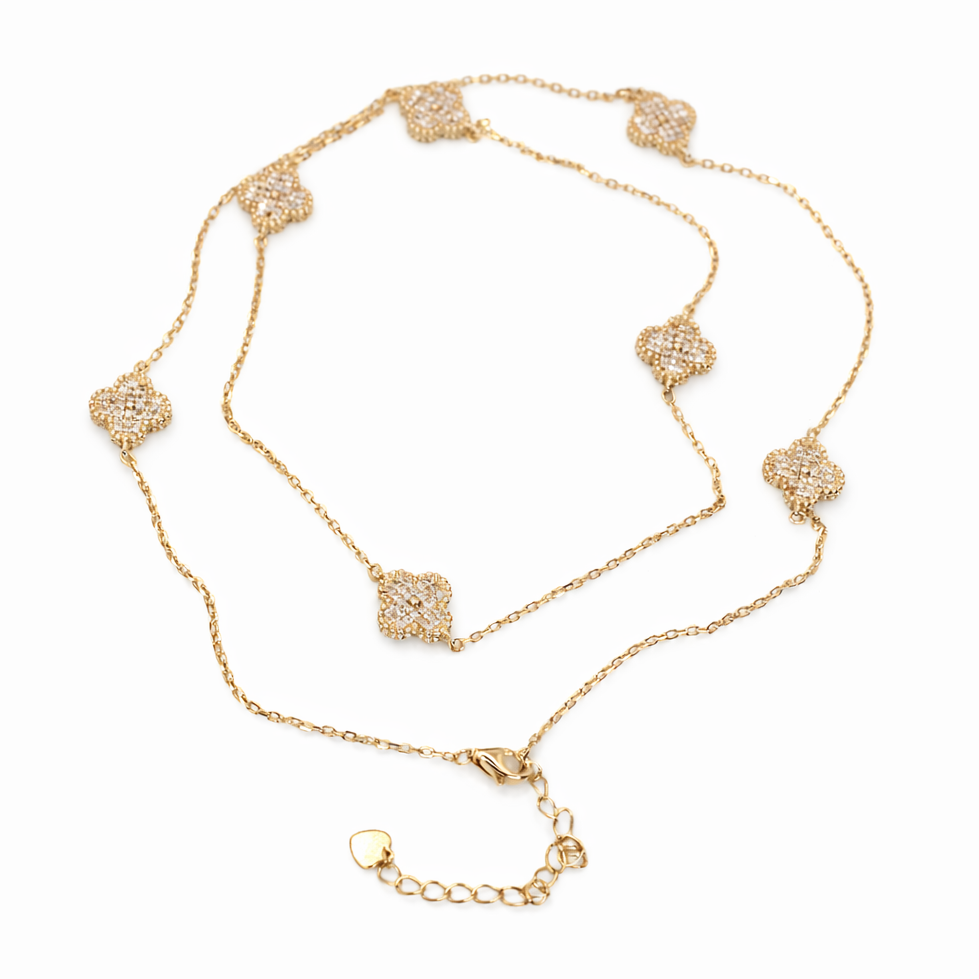 Cadena collar tréboles