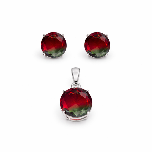 Set piedra roja y verde