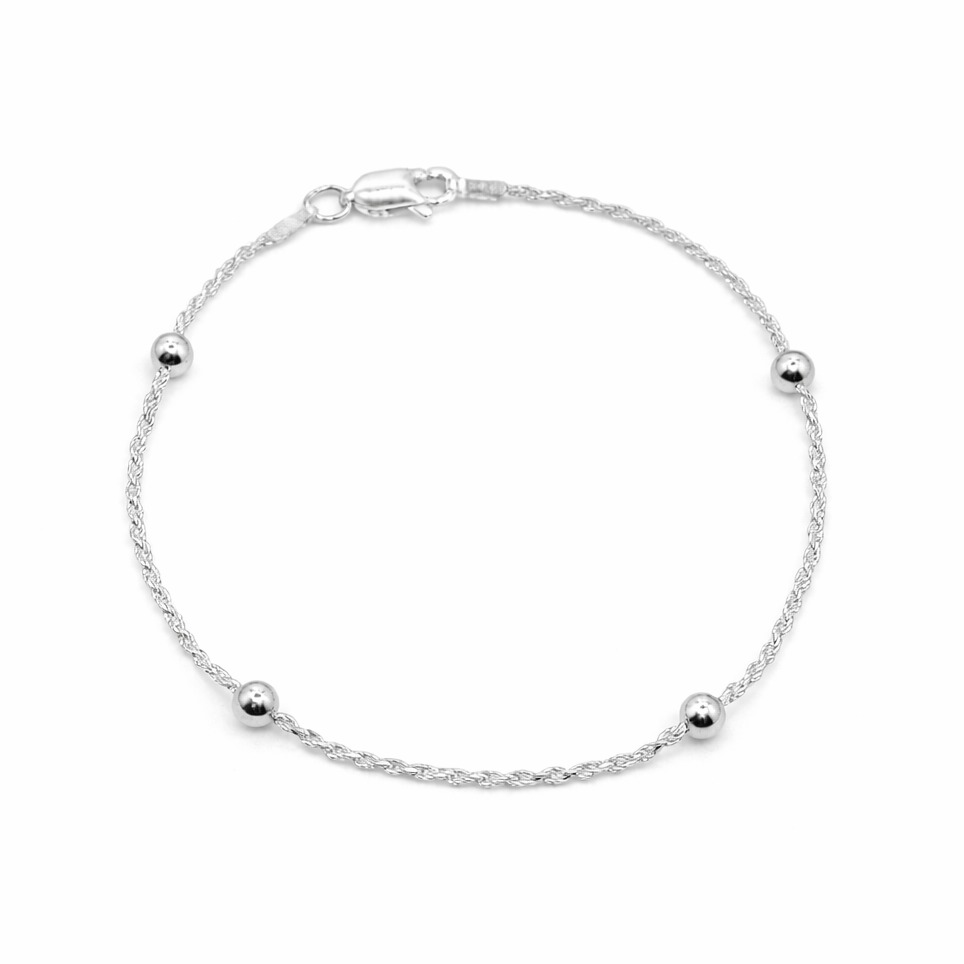 Pulsera clásica lazo bolitas