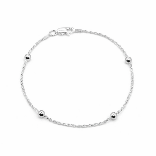Pulsera clásica lazo bolitas