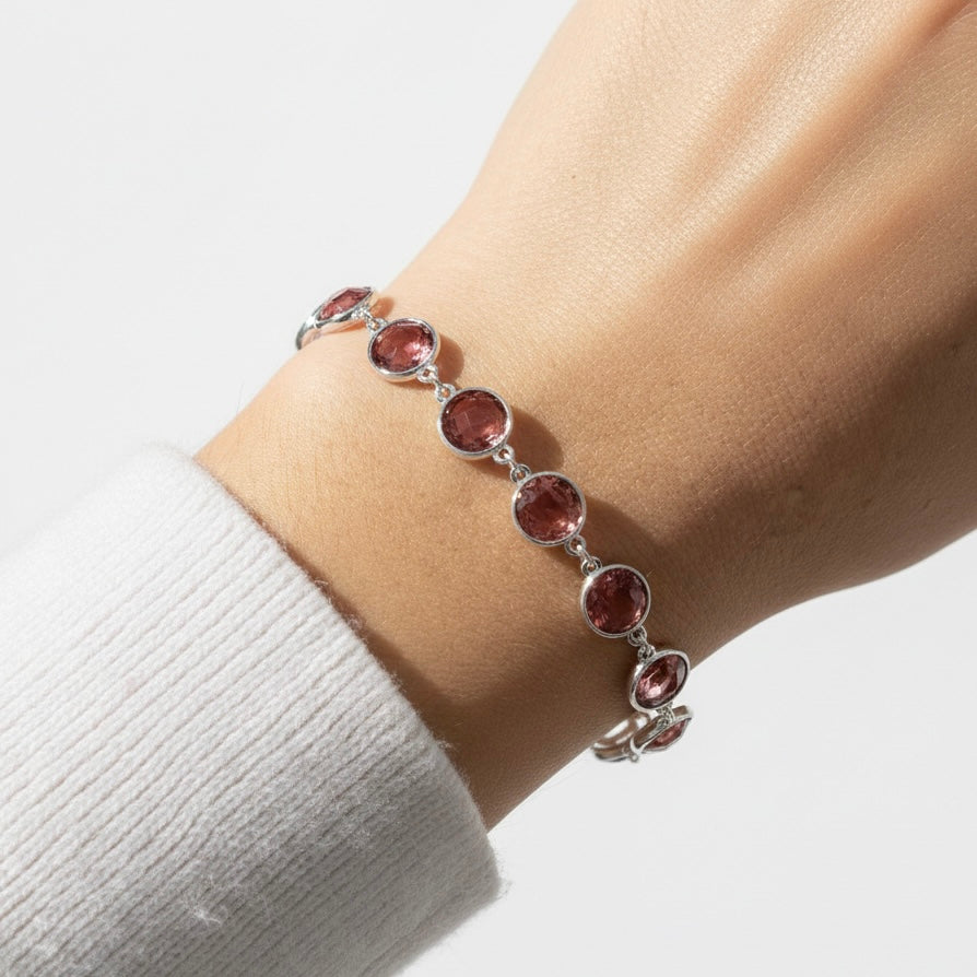 Pulsera piedras rojas